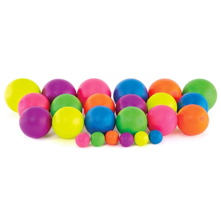 Neon Coated Balls Various 9pk - EASE