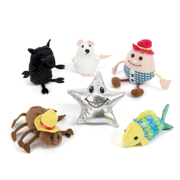 Nursery Rhyme Role Play Finger Puppet Set 6pcs - EASE