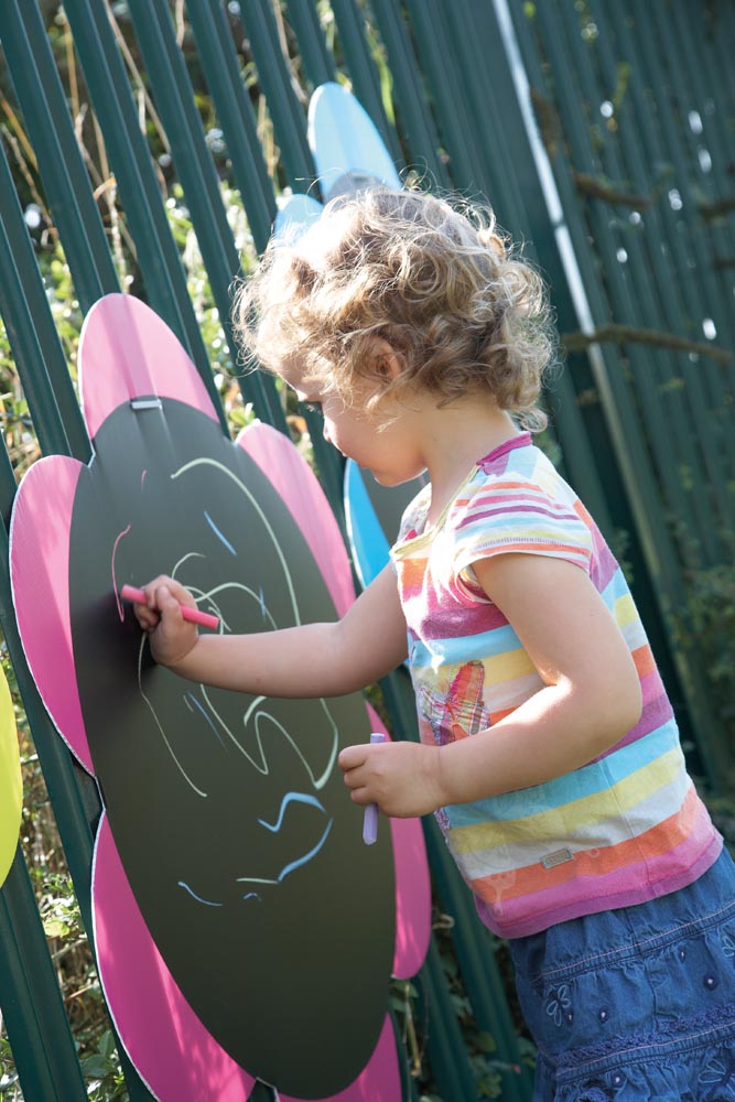 Outdoor Activity Wall Panel - Mark Making Daisies - 5pk - EASE