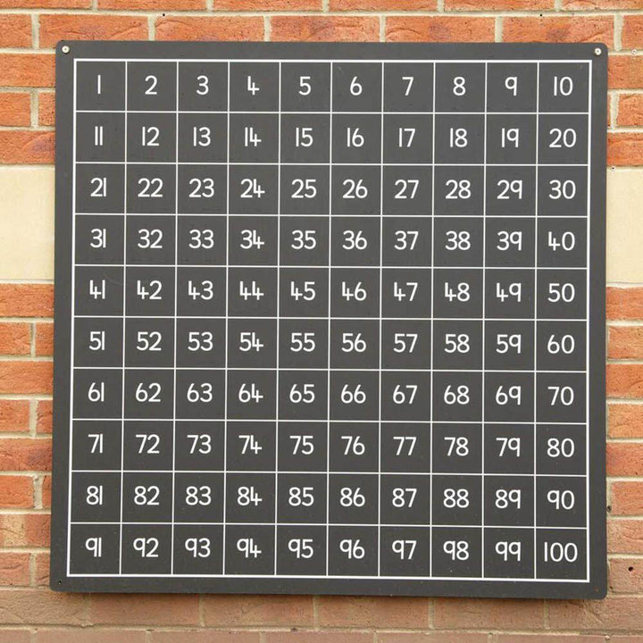 Outdoor Ascending Hundred Square Chalkboard 1 - 100 - EASE