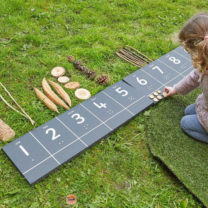 Outdoor Chalkboard Number Tracks 1 - 20 - EASE