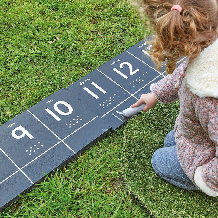 Outdoor Chalkboard Number Tracks 1 - 20 - EASE