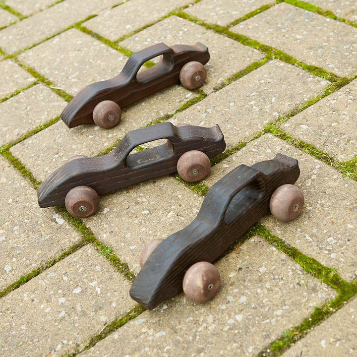 Outdoor Wooden Racing Cars 10pk - EASE