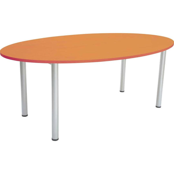 Oval Staffroom Table in Beech - EASE