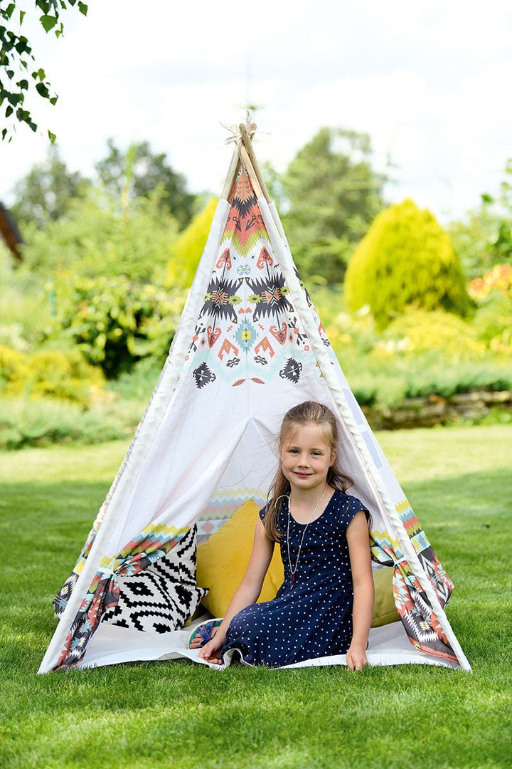 Patterned Indian Teepee Tent - EASE