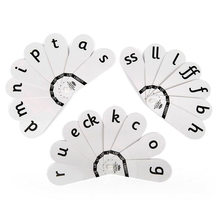 Phase 2 Phonics Letter Fans 18pk - EASE