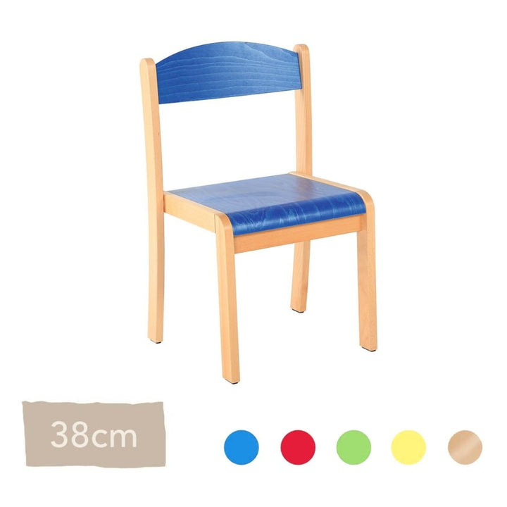 Philip Wooden Chair 38cm All Colours - EASE