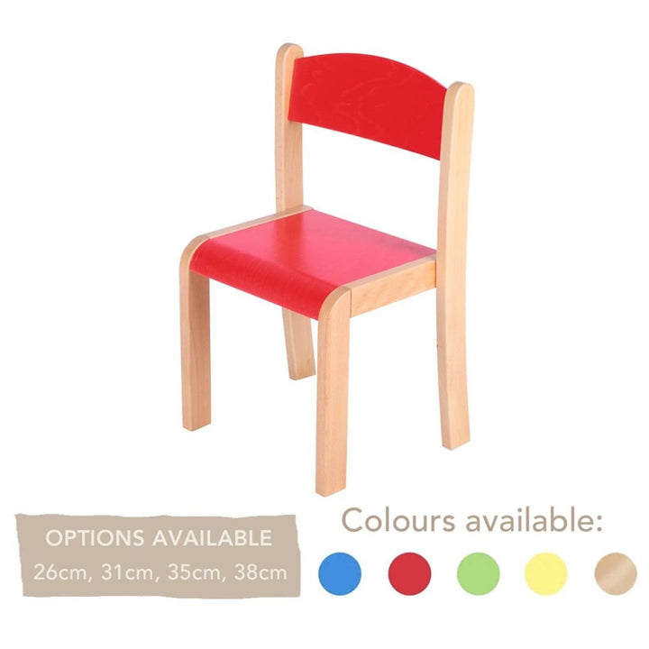 Philip Wooden Chair - All Heights & All Colours - EASE