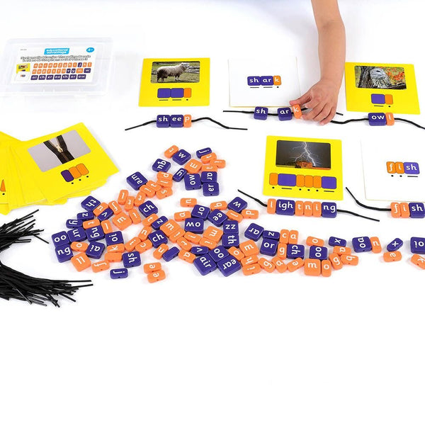 Phonics Threading Beads - Phase 3 Set - EASE