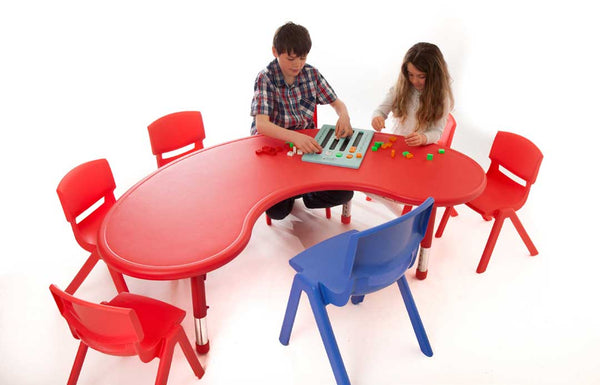 Polyethylene Horseshoe Table & 35cm Chairs - EASE