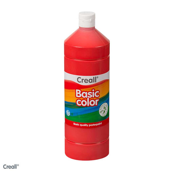 Primary Red CREALL Poster Paint 1 Litre - EASE