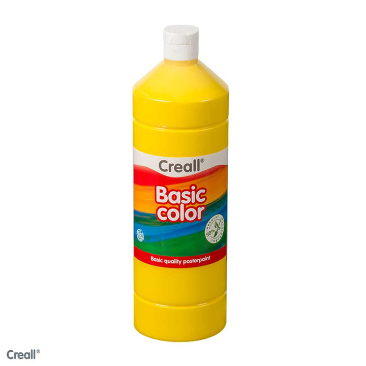 Primary Yellow CREALL Poster Paint 1 Litre - EASE