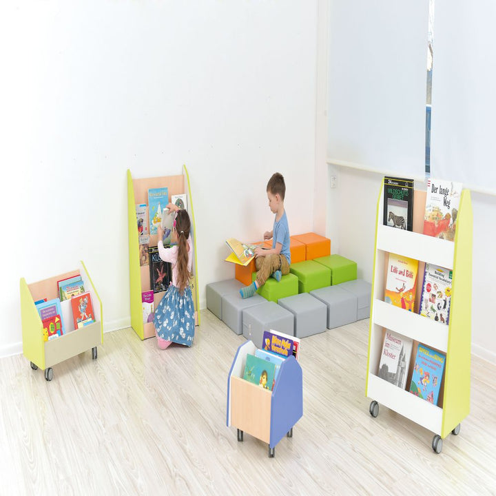 Quadro - doublesided library stand - lime - EASE