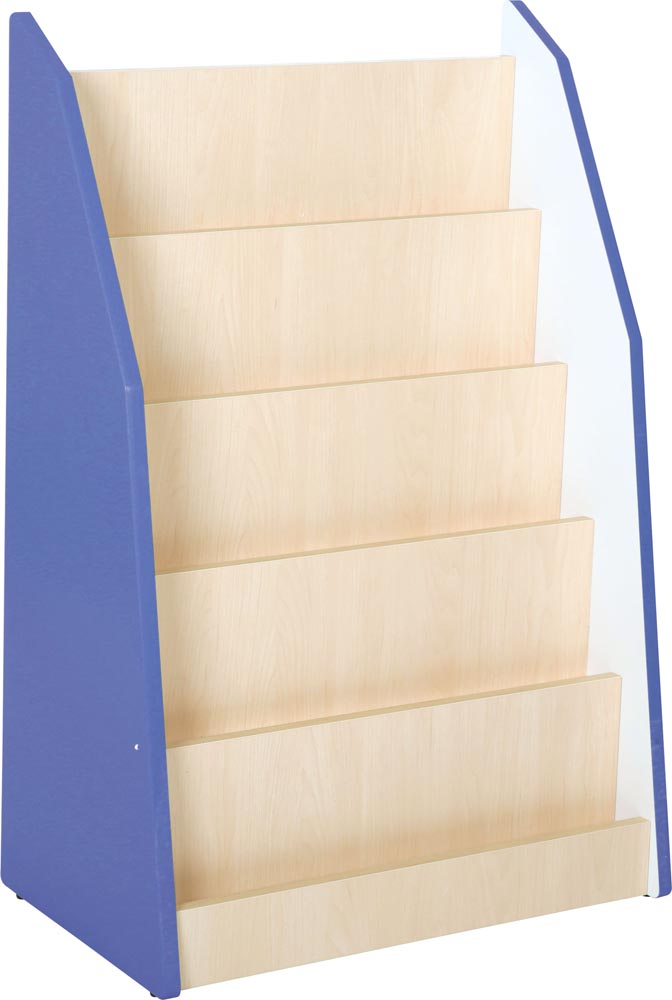 Quadro - one - sided library stand - blue - EASE