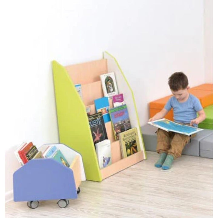 Quadro - one - sided library stand - lime - EASE