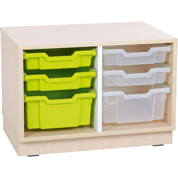 Quadro S Cabinet for plastic containers with 1 partition - EASE