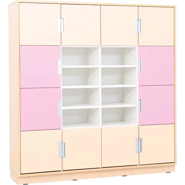 Quadro - XL cabinet with 3 partitions and 3 shelves - maple - EASE