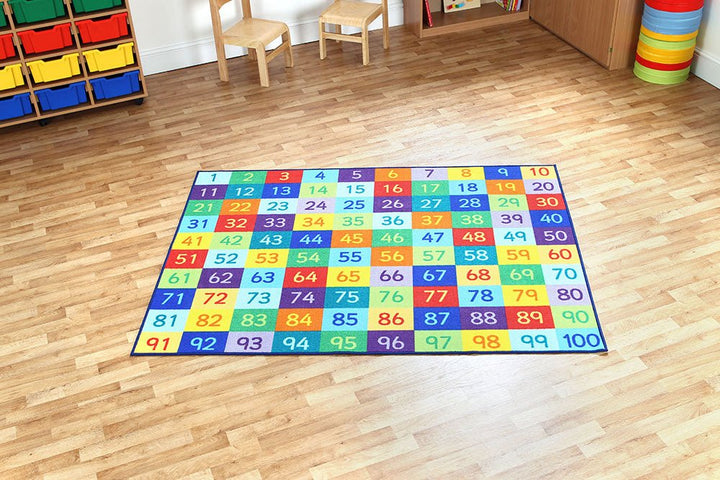 Rainbow 1 - 100 Number Carpet - EASE