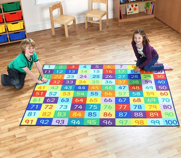 Rainbow 1 - 100 Number Carpet - EASE