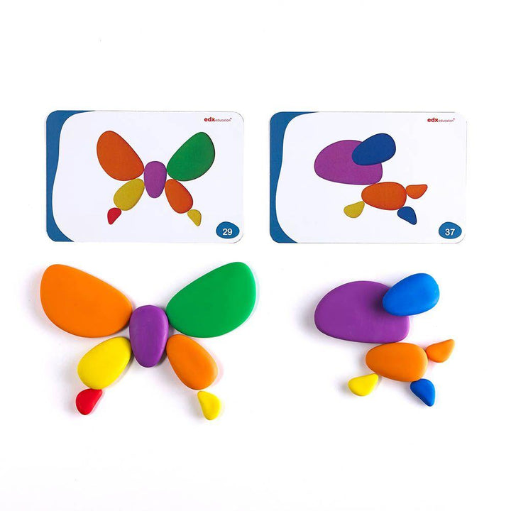 Rainbow Pebbles and Colour Cards - EASE