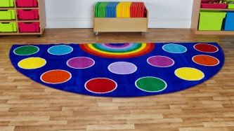 Rainbow Semi Circle Placement Carpet - EASE