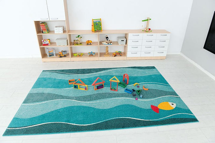 Rectangular Sea Waves Carpet - EASE