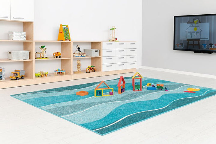 Rectangular Sea Waves Carpet - EASE