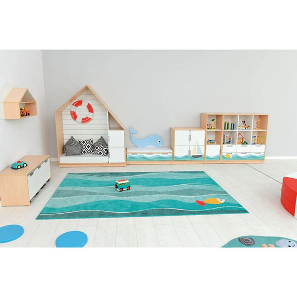 Rectangular Sea Waves Carpet - EASE