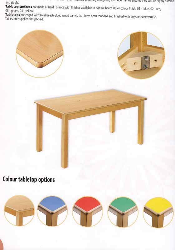 Rectangular Table 40cm All Colours - EASE