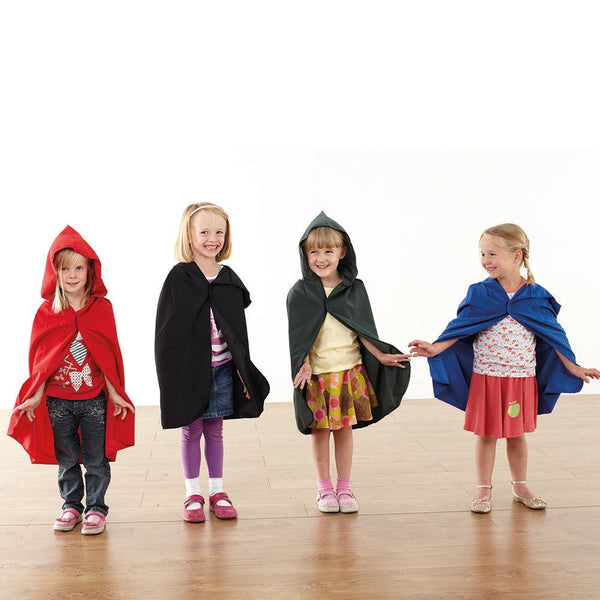 Role Play Coloured Cloaks Costume 4pk - EASE