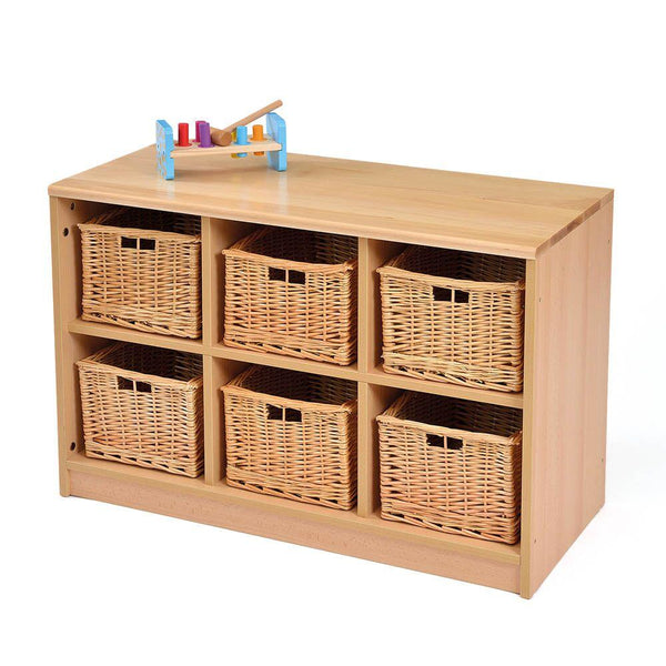 Room Scene Six Tray Storage Unit No Trays - EASE