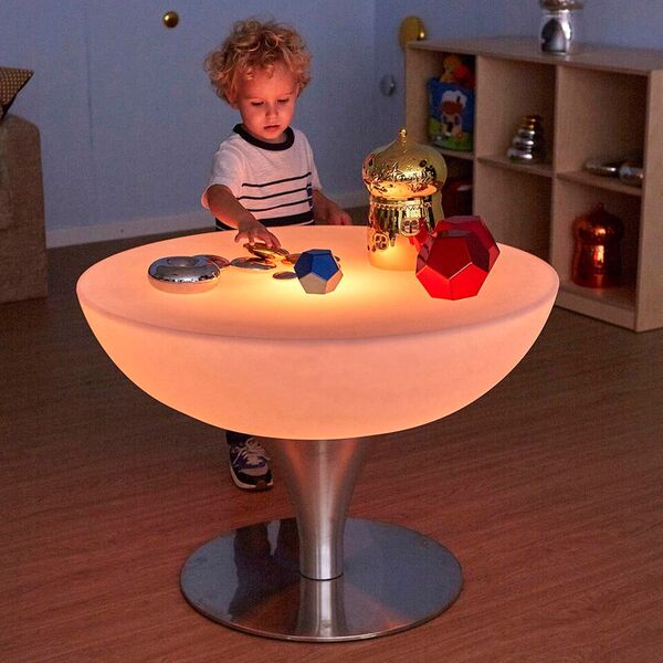 Round Light Up Colour Changing Glow Table - EASE