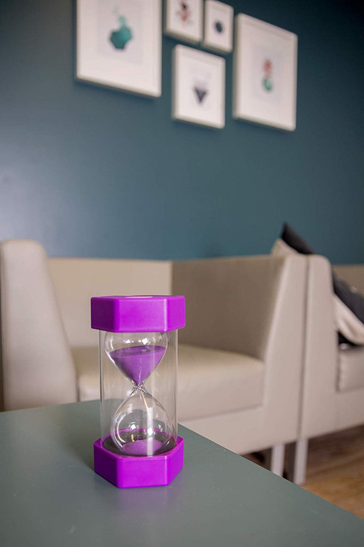 Sand Timer 16cm 15 minutes Purple - EASE