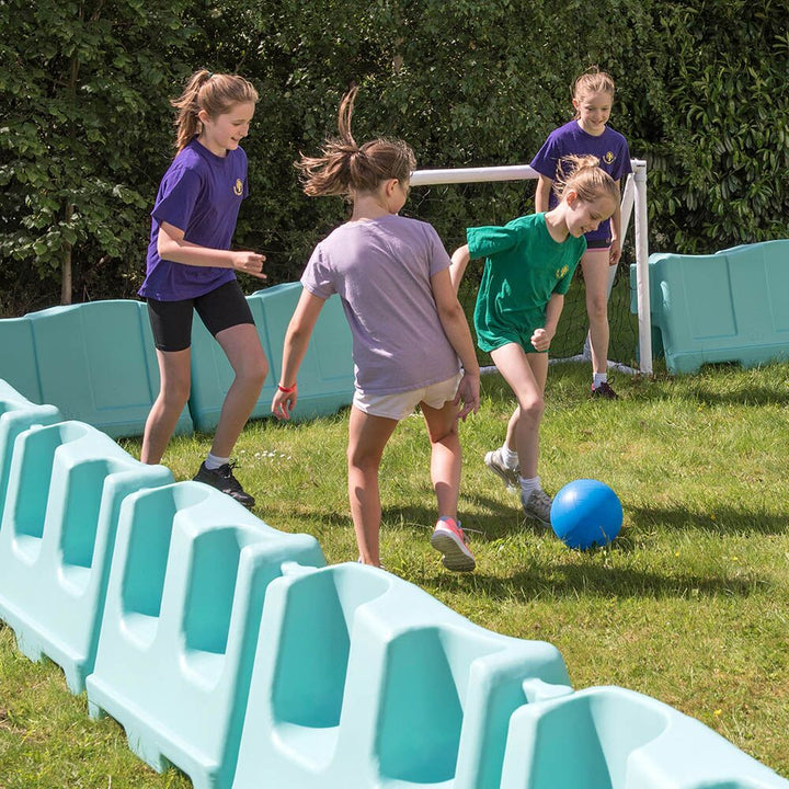 School Playground Barriers Pastel Blue Set of 15 - EASE