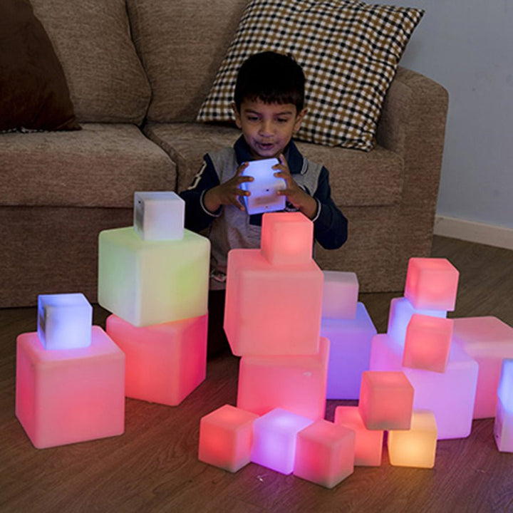 Sensory Glow Construction Cubes - Pk 12 - EASE