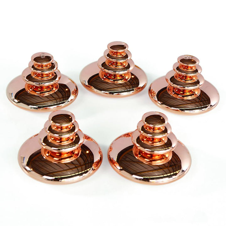 Sensory Mirrored Stacking Pebbles Bronze 4pk - EASE