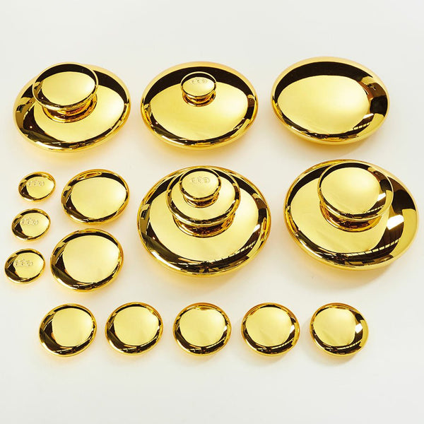 Sensory Mirrored Stacking Pebbles Gold 4pk - EASE