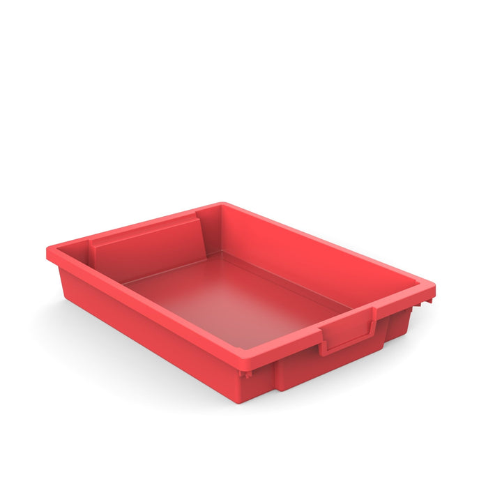 Shallow Plastic Storage Container/Tray Red - EASE