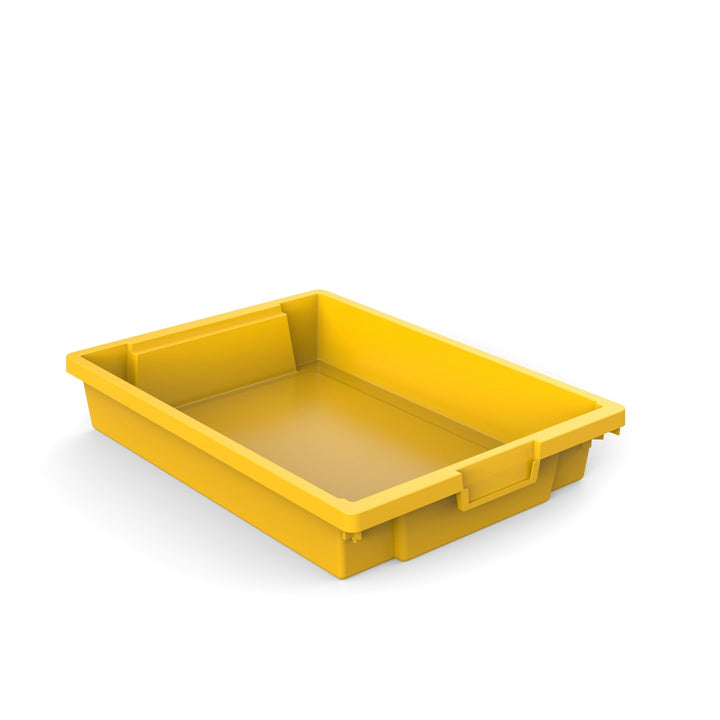 Shallow Plastic Storage Container/Tray Yellow - EASE