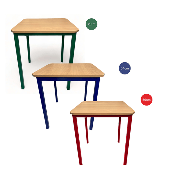 Single School Table All Options - EASE