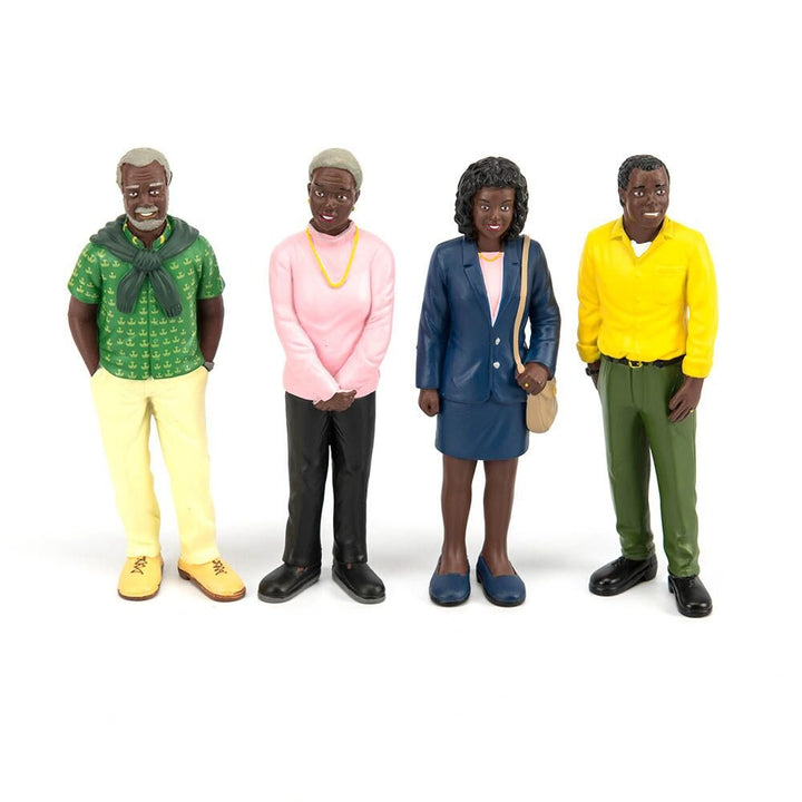 Small World Plastic Block People Black Family - EASE