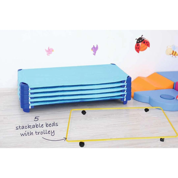 Special - Buy 5 stackable beds, sheets and a trolley at this great price - EASE