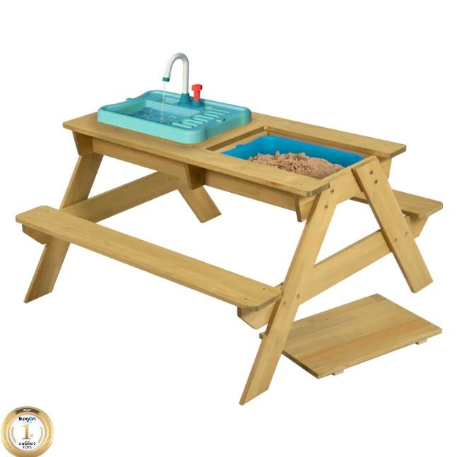 Splash and Play Wooden Picnic Table - EASE