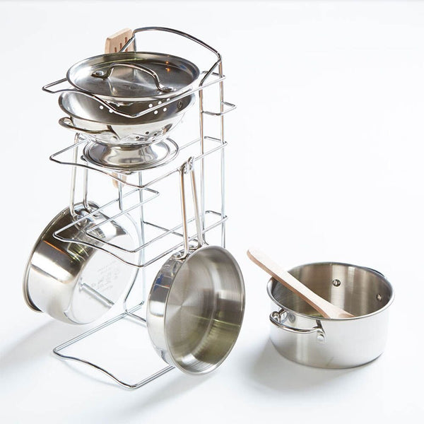 Stainless Steel Role Play Pots and Pan Set - EASE