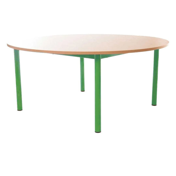 Steel Legged Round Table - Green 71cm - EASE