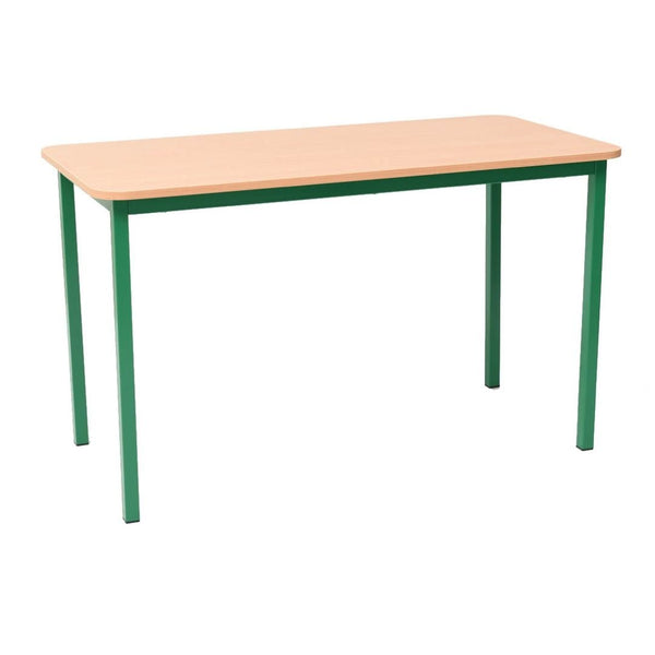 Steel Rectangular School Table - Green 71cm - EASE