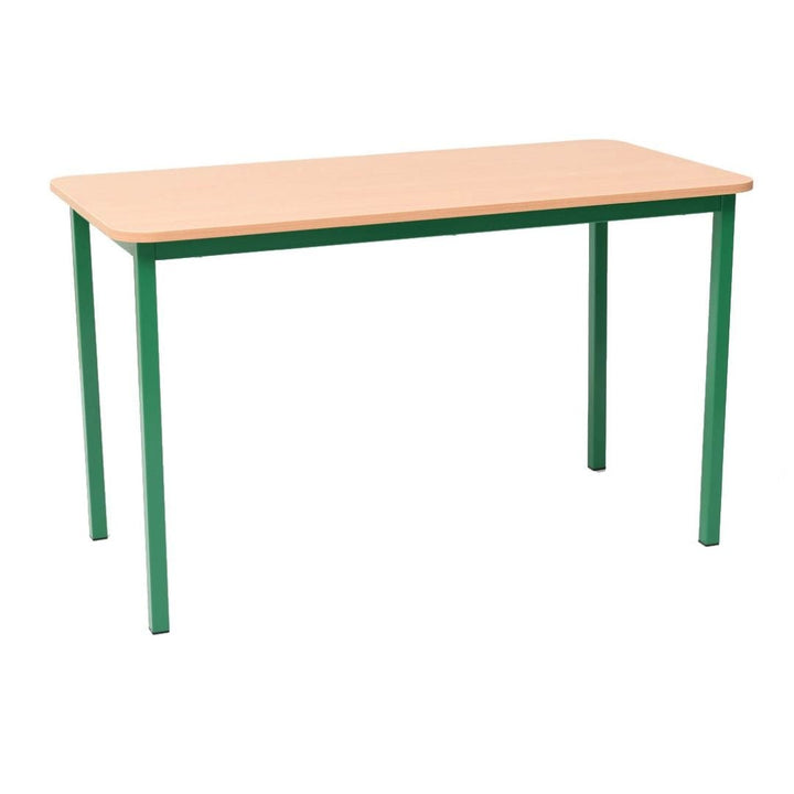 Steel Rectangular School Table - Green 71cm - EASE