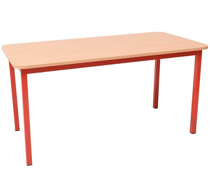 Steel Rectangular School Table - Red 59cm - EASE