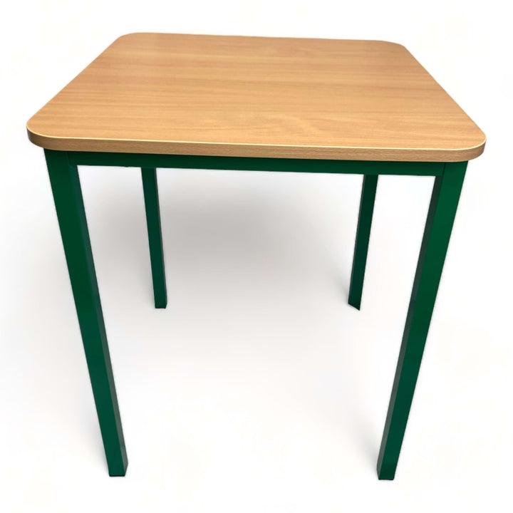 Steel Square Single School Table 71cm - Green - EASE