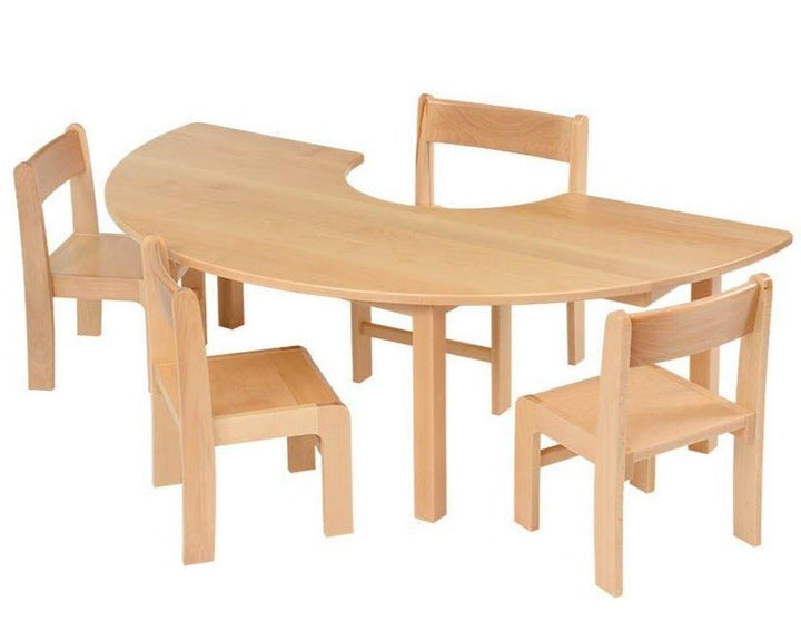 Teachers Beech Horseshoe Table - EASE